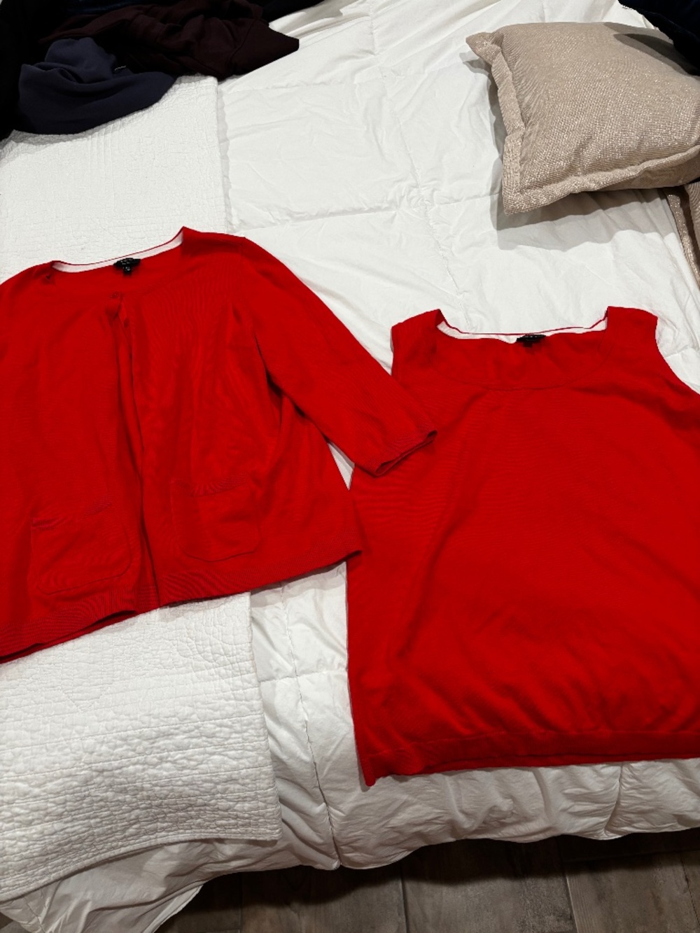 Talbots cardigan and tank set